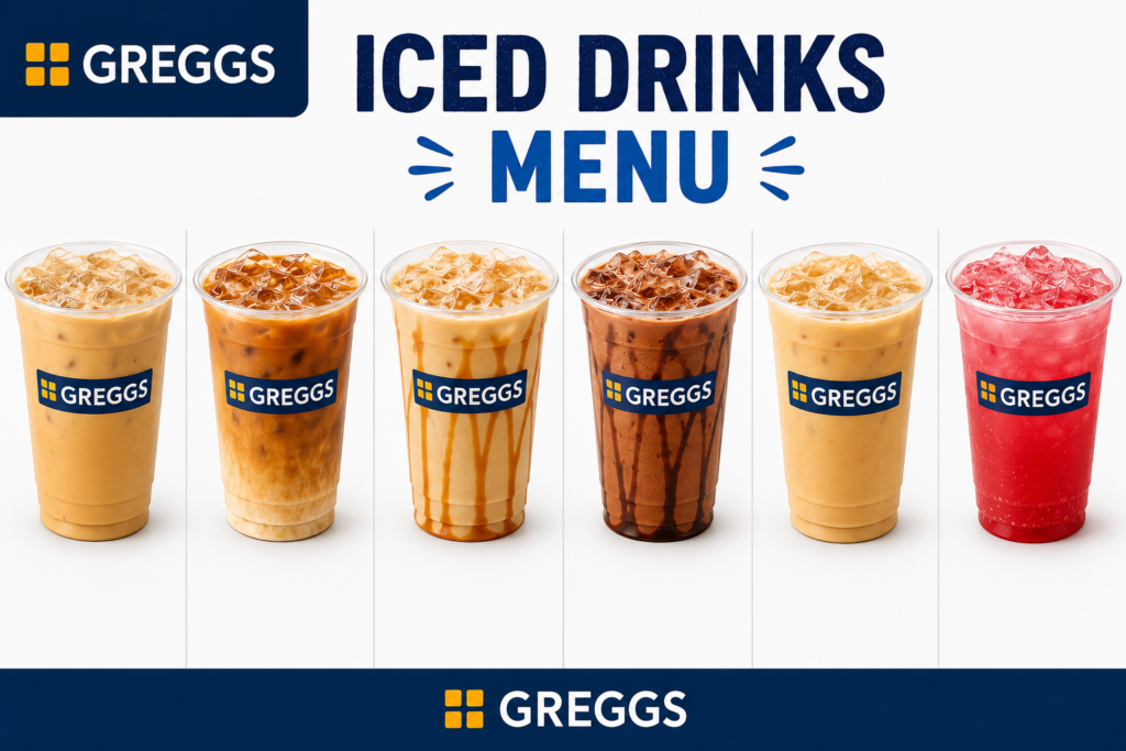 Greggs Iced Drinks Menu